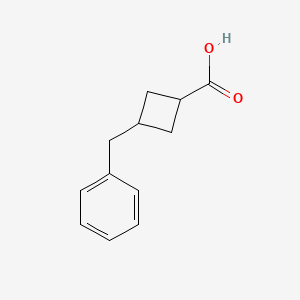 molecular formula C12H14O2 B1329243 3-苄基环丁烷羧酸 CAS No. 66016-21-5