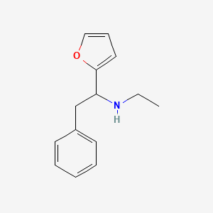 molecular formula C14H17NO B1329249 糠基胺，α-苄基-N-乙基- CAS No. 73839-70-0