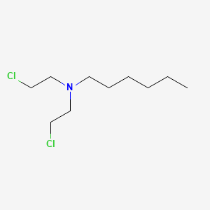 molecular formula C10H21Cl2N B1329257 1-己胺，N,N-双(2-氯乙基)- CAS No. 99862-87-0