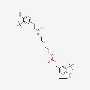 molecular formula C40H62O6 B1329283 六亚甲基双[3-(3,5-二叔丁基-4-羟基苯基)丙酸酯] CAS No. 35074-77-2