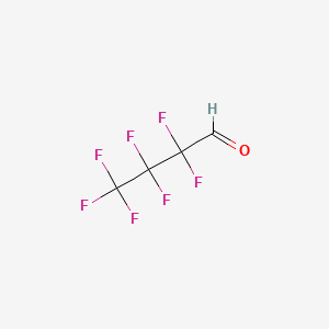 molecular formula C4HF7O B1329308 七氟丁醛 CAS No. 375-02-0