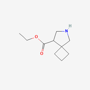 molecular formula C10H17NO2 B13293148 Ethyl 6-azaspiro[3.4]octane-8-carboxylate 