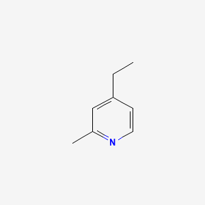 B1329328 Pyridine, 4-ethyl-2-methyl- CAS No. 536-88-9