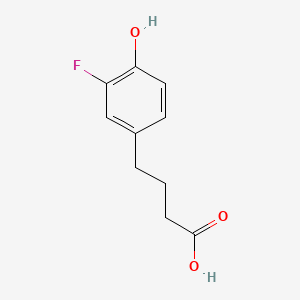 molecular formula C10H11FO3 B1329332 4-(3-氟-4-羟基苯基)丁酸 CAS No. 588-25-0