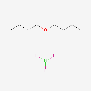 molecular formula C8H18BF3O B1329336 硼，三氟[1,1'-氧双[丁烷]]-，(T-4)- CAS No. 593-04-4