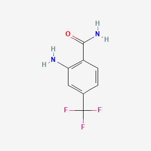 B1329353 2-Amino-4-(trifluoromethyl)benzamide CAS No. 713-41-7
