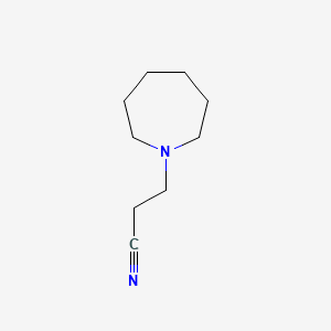 molecular formula C9H16N2 B1329373 3-(氮杂环庚-1-基)丙腈 CAS No. 937-51-9
