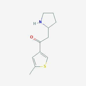 1-(5-Methylthiophen-3-yl)-2-(pyrrolidin-2-yl)ethan-1-one