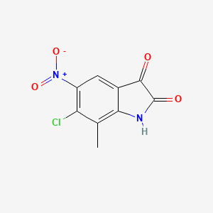 6-Chloro-7-methyl-5-nitro-2,3-dihydro-1H-indole-2,3-dione