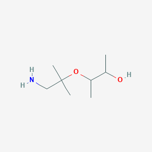 3-[(1-Amino-2-methylpropan-2-yl)oxy]butan-2-ol