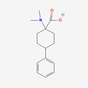 1-(Dimethylamino)-4-phenylcyclohexane-1-carboxylic acid