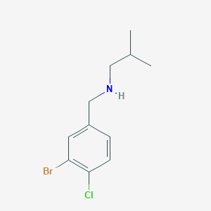 [(3-Bromo-4-chlorophenyl)methyl](2-methylpropyl)amine