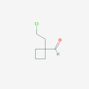 1-(2-Chloroethyl)cyclobutane-1-carbaldehyde