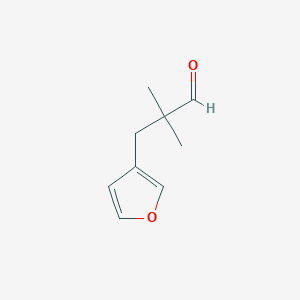 3-(Furan-3-yl)-2,2-dimethylpropanal