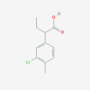 2-(3-Chloro-4-methylphenyl)butanoic acid