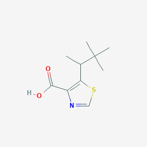 5-(3,3-Dimethylbutan-2-yl)-1,3-thiazole-4-carboxylic acid