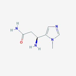 (3S)-3-amino-3-(1-methyl-1H-imidazol-5-yl)propanamide