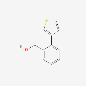 [2-(Thiophen-3-yl)phenyl]methanol