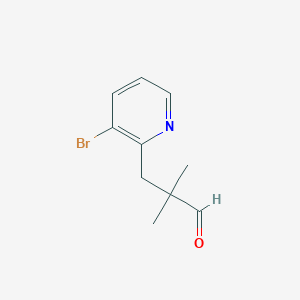 3-(3-Bromopyridin-2-yl)-2,2-dimethylpropanal