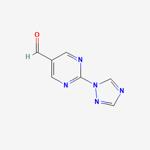 2-(1H-1,2,4-Triazol-1-YL)pyrimidine-5-carbaldehyde