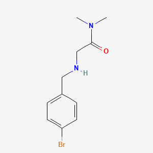 2-{[(4-bromophenyl)methyl]amino}-N,N-dimethylacetamide