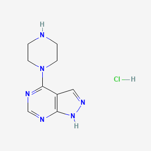 4-(1-Piperazinyl)-1H-pyrazolo[3,4-d]pyrimidine hydrochloride