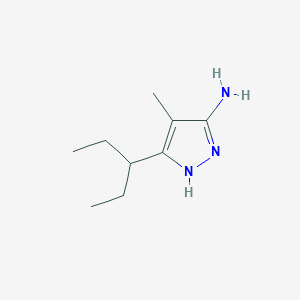 4-Methyl-3-(pentan-3-YL)-1H-pyrazol-5-amine