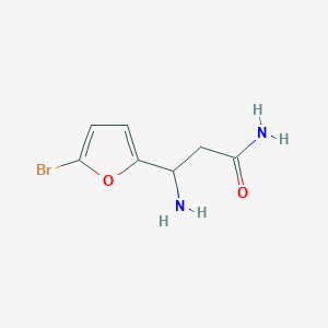 3-Amino-3-(5-bromofuran-2-YL)propanamide