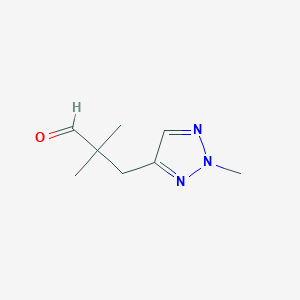 2,2-Dimethyl-3-(2-methyl-2H-1,2,3-triazol-4-yl)propanal