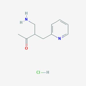 4-Amino-3-(pyridin-2-ylmethyl)butan-2-onehydrochloride