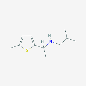 (2-Methylpropyl)[1-(5-methylthiophen-2-YL)ethyl]amine