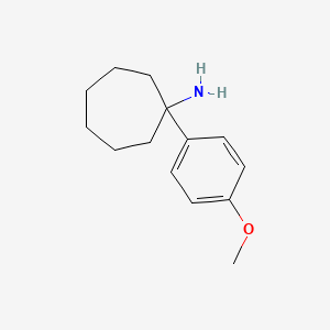 1-(4-Methoxyphenyl)cycloheptan-1-amine