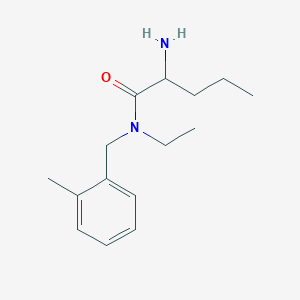 2-amino-N-ethyl-N-[(2-methylphenyl)methyl]pentanamide