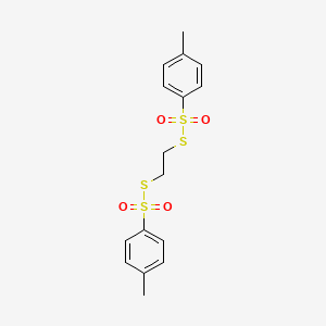 molecular formula C16H18O4S4 B1329436 Ethylene Di(thiotosylate) CAS No. 2225-23-2