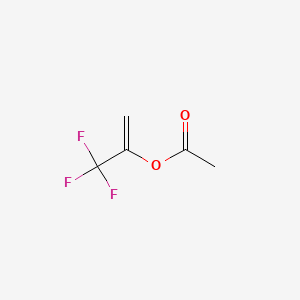 molecular formula C5H5F3O2 B1329438 1-(三氟甲基)乙烯基乙酸酯 CAS No. 2247-91-8