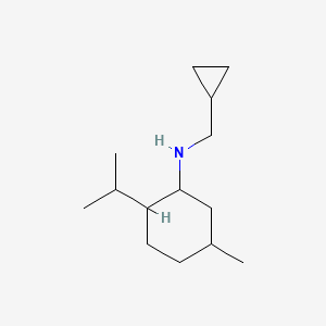 N-(Cyclopropylmethyl)-5-methyl-2-(propan-2-yl)cyclohexan-1-amine