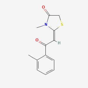 3-Methyl-2-[2-(2-methylphenyl)-2-oxoethylidene]-1,3-thiazolidin-4-one