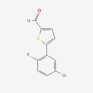 5-(5-Bromo-2-fluorophenyl)thiophene-2-carbaldehyde