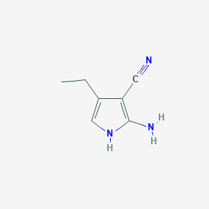 2-Amino-4-ethyl-1H-pyrrole-3-carbonitrile