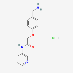 2-[4-(Aminomethyl)phenoxy]-N-(pyridin-3-yl)acetamide hydrochloride