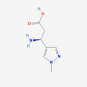 (3S)-3-amino-3-(1-methyl-1H-pyrazol-4-yl)propanoic acid