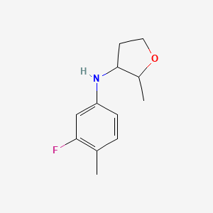 N-(3-Fluoro-4-methylphenyl)-2-methyloxolan-3-amine