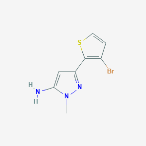 3-(3-Bromothiophen-2-YL)-1-methyl-1H-pyrazol-5-amine