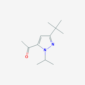 1-[3-tert-Butyl-1-(propan-2-yl)-1H-pyrazol-5-yl]ethan-1-one