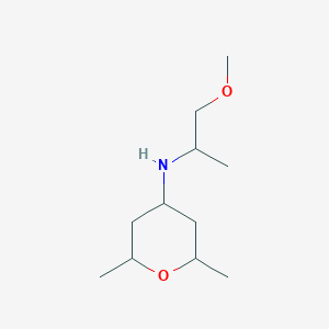 N-(1-Methoxypropan-2-yl)-2,6-dimethyloxan-4-amine