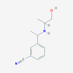 3-{1-[(1-Hydroxypropan-2-yl)amino]ethyl}benzonitrile