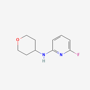 6-fluoro-N-(oxan-4-yl)pyridin-2-amine