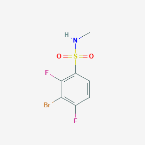 3-Bromo-2,4-difluoro-N-methylbenzene-1-sulfonamide