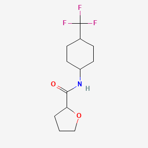 N-[4-(trifluoromethyl)cyclohexyl]oxolane-2-carboxamide