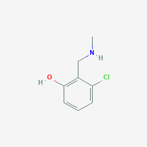 3-Chloro-2-[(methylamino)methyl]phenol